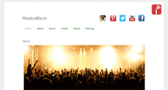 Desktop Screenshot of musicality.tv