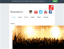 Tablet Screenshot of musicality.tv